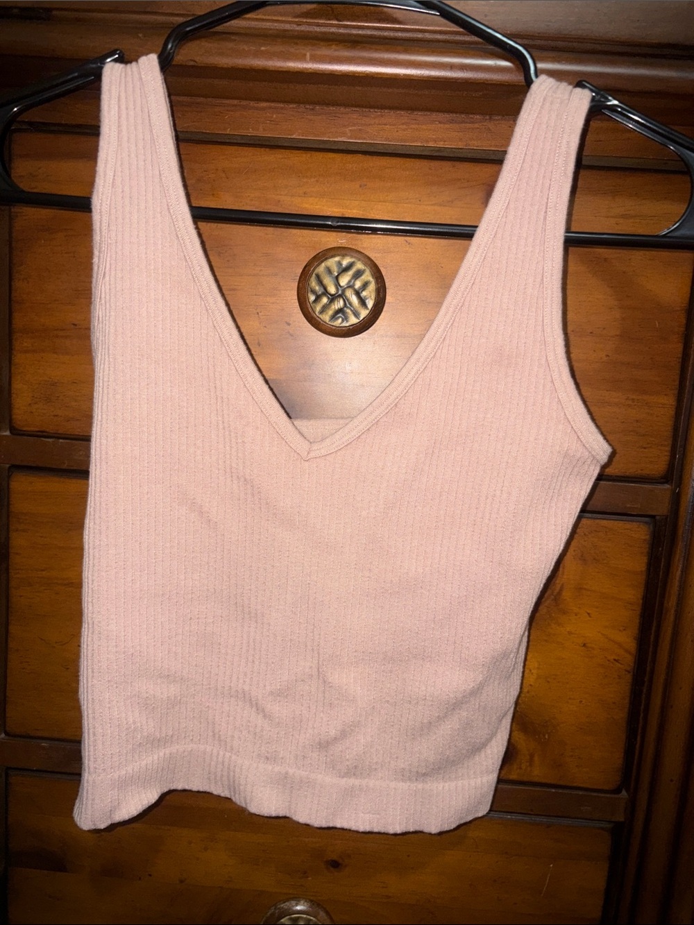 Soft Ribbed V-Neck Tank Top